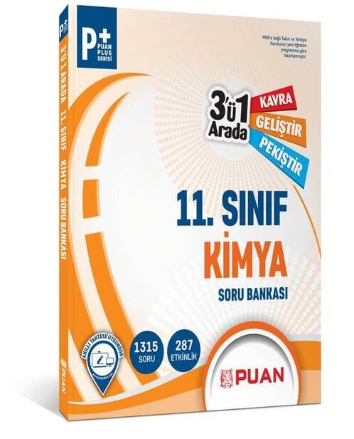 11. Sınıf Kimya 3`ü 1 Arada Soru Bankası Puan Yayınları - 1