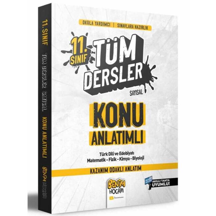 11. Sınıf Sayısal Tüm Dersler Konu Anlatımı Benim Hocam Yayınları - 1