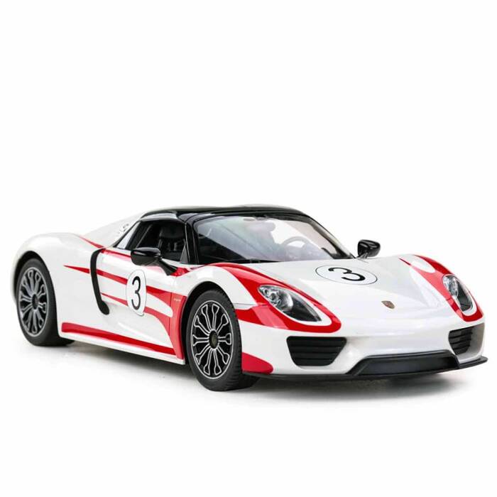 1:14 Uzaktan Kumandalı Porsche 918 Spyder Weissach Işıklı Araba 32 cm. - 11