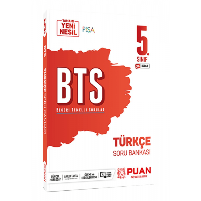 5. Sınıf Türkçe BTS Beceri Temelli Soru Bankası Puan Yayınları - 1