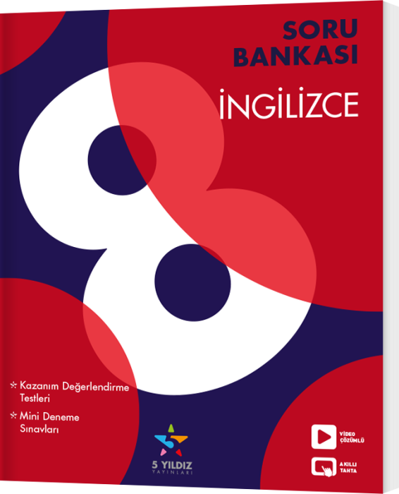 5 Yıldız Yayınları 8. Sınıf İngilizce Soru Bankası - 1