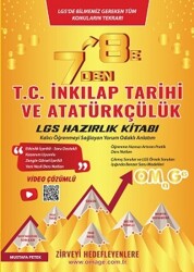 7 den 8 e LGS T.C. İnkılap Tarihi ve Atatürkçülük Hazırlık Kitabı Omage Yayınları - Nartest Yayınları