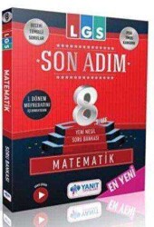 8. Sınıf LGS 1. Dönem Son Adım Matematik Yeni Nesil Soru Bankası Yanıt Yayınları - Yanıt Yayınları