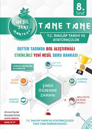 Nartest Yayınevi 8. Sınıf Yeşil Tane Tane T.C. İnkılap Tarihi Ve Atatürkçülük Soru Bankası - 1