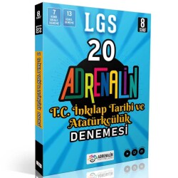 Adrenalin Yayınları 8. Sınıf LGS T.C. İnkılap Tarihi ve Atatürkçülük Branş 20 Denemesi - Adrenalin Yayınları