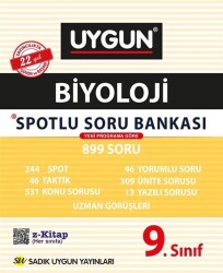 9. Sınıf Biyoloji Spotlu Soru Bankası Sadık Uygun Yayınları - Sadık Uygun Yayınları