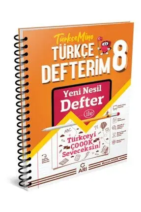 Arı Yayıncılık 8. Sınıf Türkçemino Akıllı Türkçe Defteri - 1