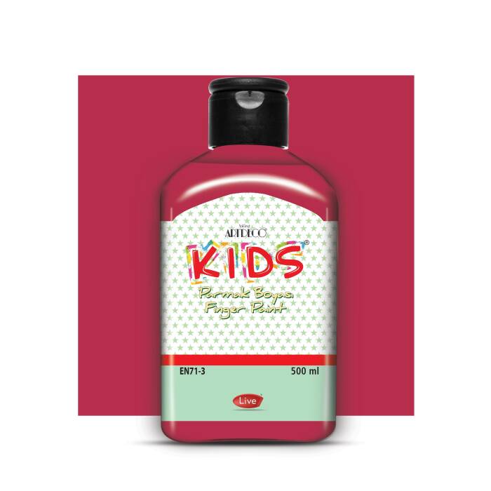 Artdeco Kids Parmak Boyası 500ml Kırmızı - 1