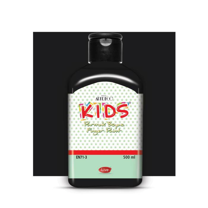 Artdeco Kids Parmak Boyası 500ml Siyah - 1