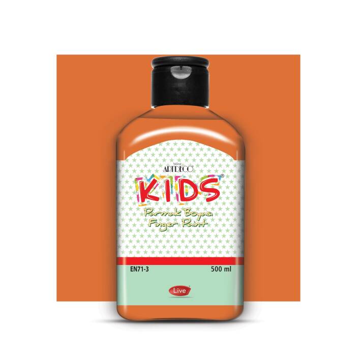 Artdeco Kids Parmak Boyası 500ml Turuncu - 1