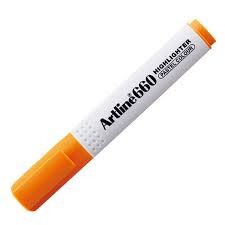 Artline 660 Fosforlu Kalem Pastel Turuncu - Artline