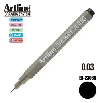 Artline Çizim Kalemi Drawing System 0.03 Mm Uç Siyah - 1