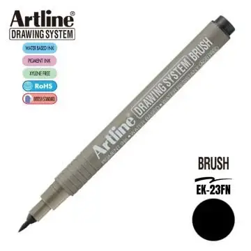 Artline Çizim Kalemi Drawing System Fırça Siyah - 1