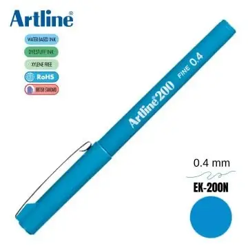 Artline Fineliner 0.4 Mm Gök Mavisi EK-200N - 1