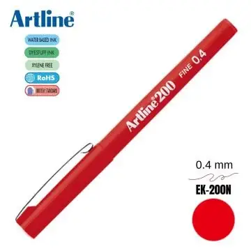 Artline Fineliner 0.4 Mm Kırmızı EK-200N - 1