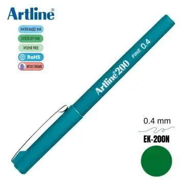 Artline Fineliner 0.4 Mm Koyu Yeşil EK-200N - 1