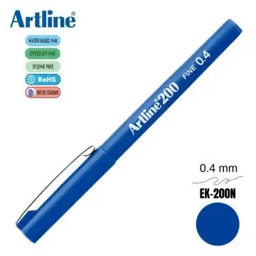 Artline Fineliner 0.4 Mm Mavi EK-200N - 1