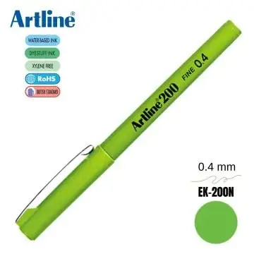 Artline Fineliner 0.4 Mm Sarımsı Yeşil EK-200N - 1