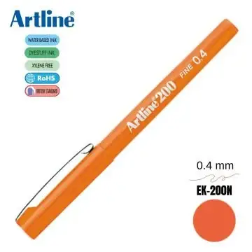 Artline Fineliner 0.4 Mm Turuncu EK-200N - 1