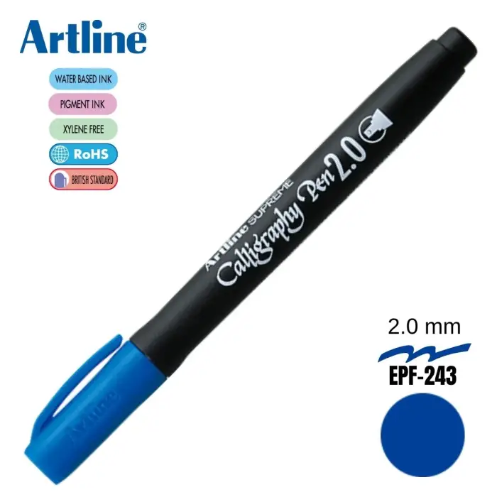 Artline Kaligrafi Kalemi Supreme 2.0 Mavi EPF-242 - 1