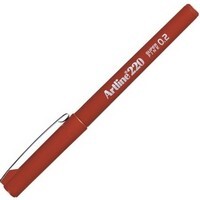 Artline Super Fine İnce Keçe Uç 0,2 MM K.Kırmızı 220N - Artline