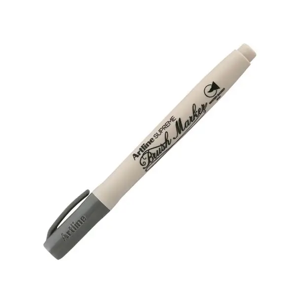 Artline Supreme Brush Marker Esnek Fırça Uçlu Kalem Gri - 1