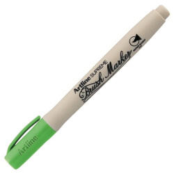 Artline Supreme Brush Marker Yellow Green - Artline