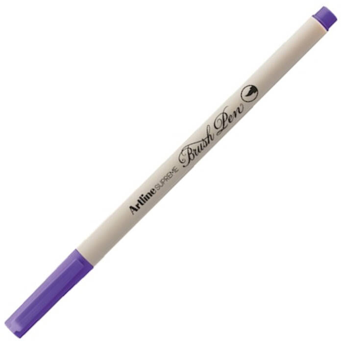 Artline Supreme Brush Uçlu Kalem Fosforlu Mor - 1