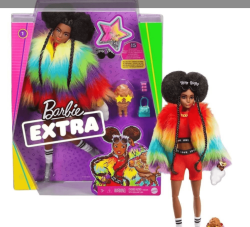 Barbie Extra Renkli Ceketli Bebek GVR04 - Mattel