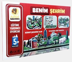 Benim Şehrim Şehir Kurma Eğitici Öğretici Geliştirici Ahşap Sağlıklı Oyuncak - Moon Beavers