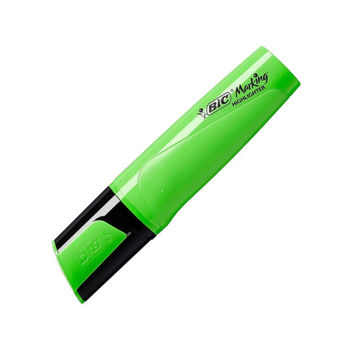 Bic Fosforlu Kalem Flat Highlighter Yeşil - 1