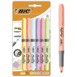 Bic Fosforlu Kalem Grıp Pastel 6 Lı 992561 - Bic