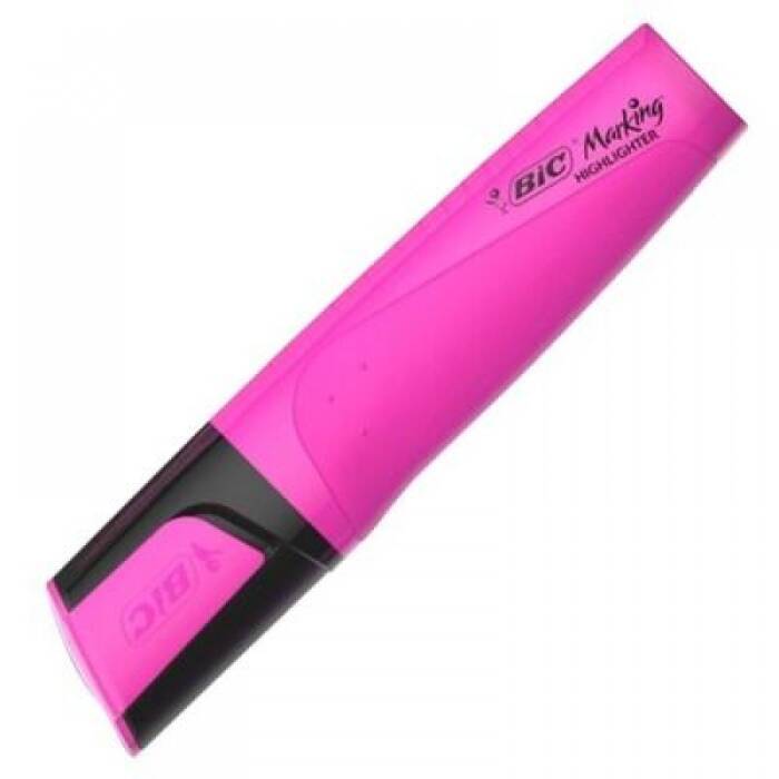 Bic Fosforlu Kalem Markıng Flat Hıghlıghter Pembe - 1