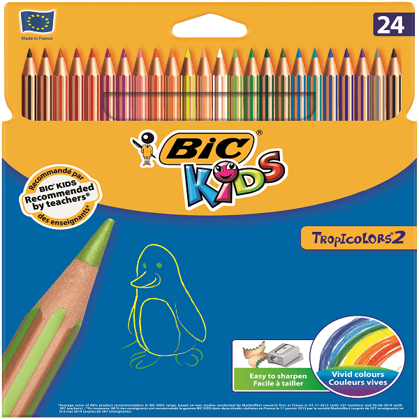 Bic Kuru Boya TropicolorS3 Tam Boy 24 LÜ 9375183 - 1