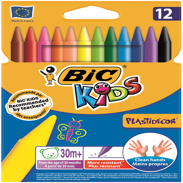 Bic Pastel Boya Plastidecor Karton Kutu 12 Li - 1