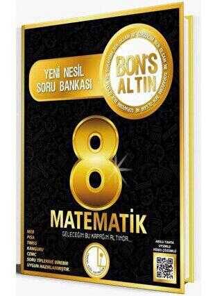 Bons Yayınları Levent İçöz 8. Sınıf Matematik Bons Altın Soru Bankası - 1