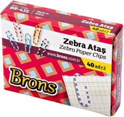 Brons Ataş Zebra Renkli 40 LI BR-435 - 1