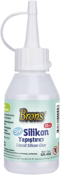 Brons Silikon Sıvı Yapıştırıcı 50 GR Br-404 - 1