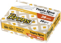 Brons Toplu İğne 28 MM 20 GR BR101 - Brons