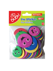 Bu-Bu Eva Sticker Renkli Suratlar 60 Lı BUBU-ST0142 - Bubu