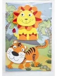 Bubu 3D Büyük Eva Sticker Aslan-Kaplan Bubu-Sts012 - Bubu