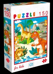 CA Games 6104 Dinazorlar Puzzle 150 Parça - CA Games