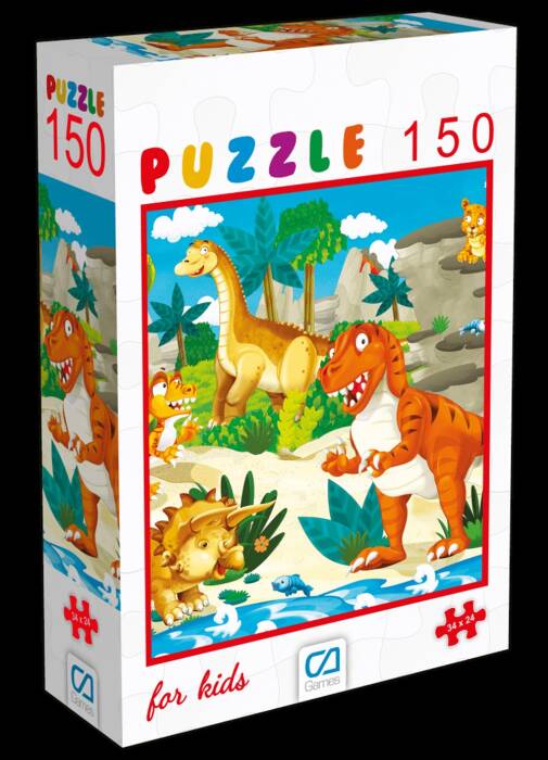 CA Games 6104 Dinazorlar Puzzle 150 Parça - 1