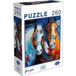 Ca Games Atlar 260 Parça Puzzle CA-6003 - CA Games