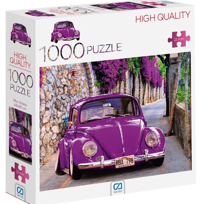 CA Games Mor Araba 1000 Parça Puzzle 7028 - 1