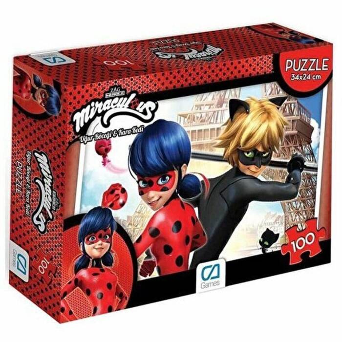 Ca Oyun Miraculous Puzzle 100 Parça - 1