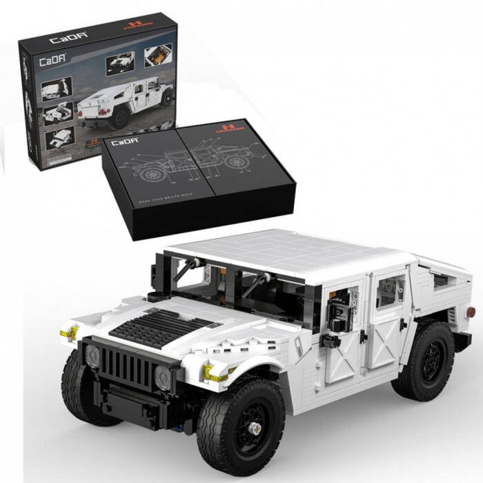 CaDA Cars Humvee Off-Road Truck Construction Toy Scale 1:12 - 1