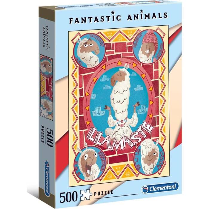 Clementoni 500 Parça Fantastic Animals Yetişkin Puzzle - Llamaste - 1