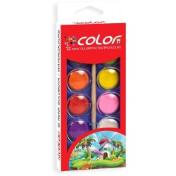 Colorbank Sulu Boya 12 Renk Büyük - Colorbank