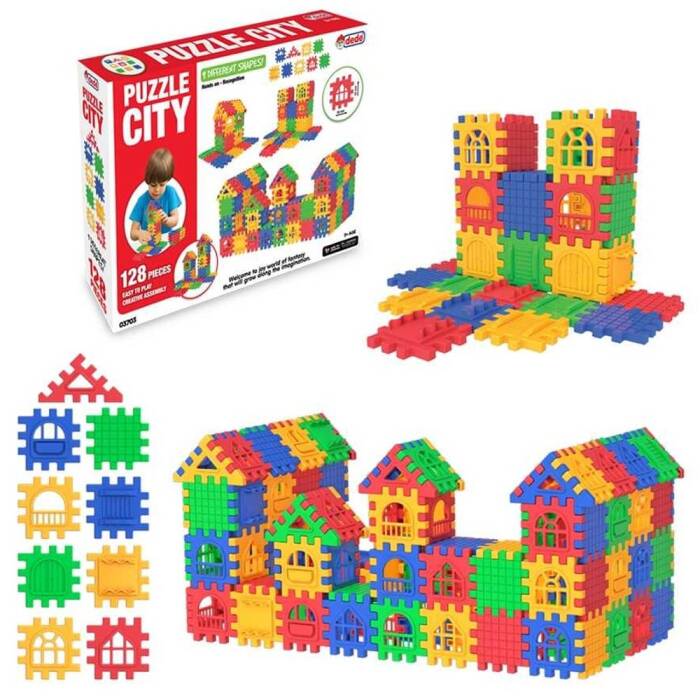 Dede Oyuncak Puzzle City 128 Parça - 1